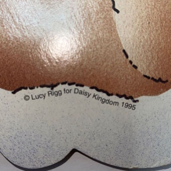 Vintage 1995 Daisy Kingdom Baby 3pc pressed cardboard nursery wall hangings - Picture 4 of 8